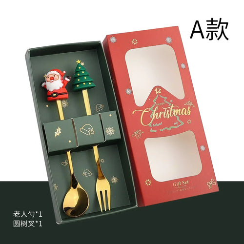 Christmas Decorations Home Christmas Table Decor Stainless SpoonsFork