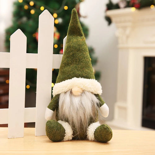 Santa Claus Christmas Knitted Plush Gnome Doll Faceless Doll Merry