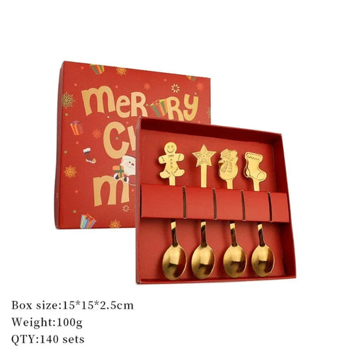Christmas Decorations Home Christmas Table Decor Stainless SpoonsFork