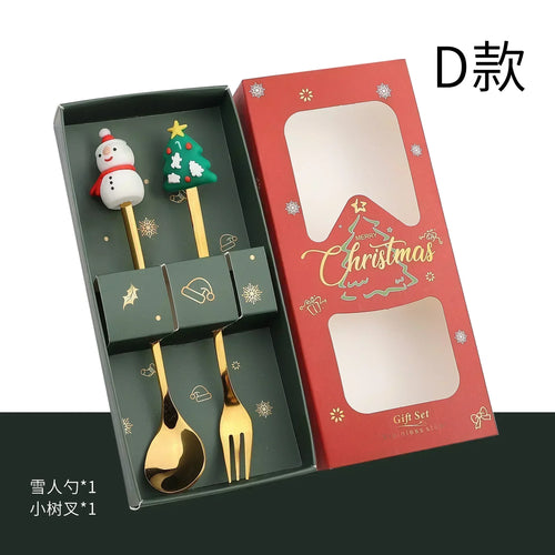 Christmas Decorations Home Christmas Table Decor Stainless SpoonsFork