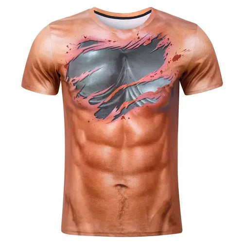 Funny Muscle Santa Claus Costume T-shirt 3D Printed Men Women T-shirt
