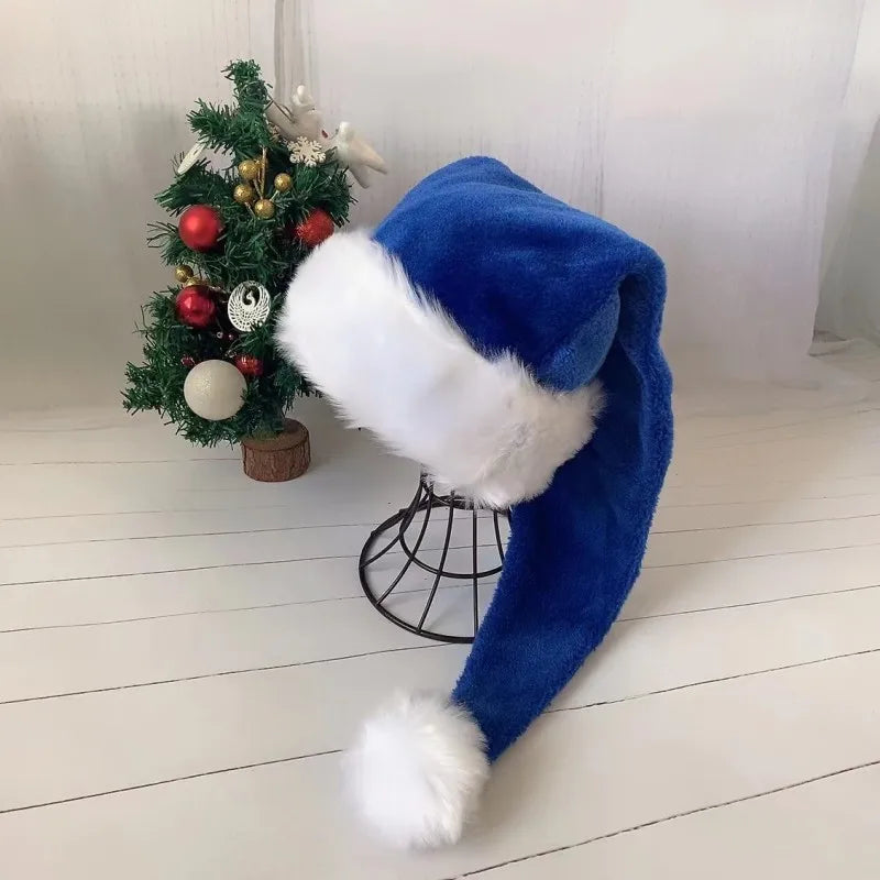 Christmas Black Red Plush Hat Santa Novelty Hat Kids Christmas