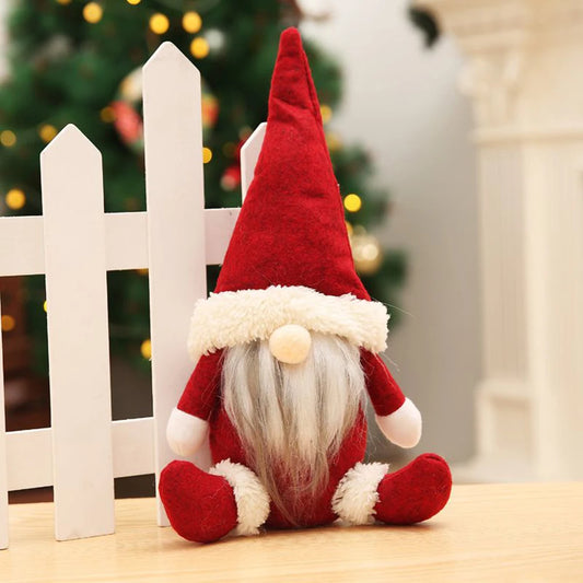Santa Claus Christmas Knitted Plush Gnome Doll Faceless Doll Merry