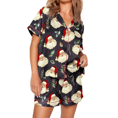 Nutcracker Pajamas Women Christmas Pajama Set Short Sleeve