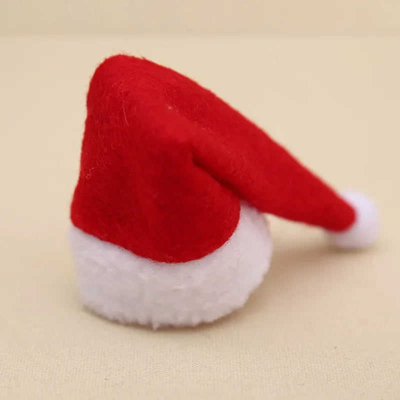 Merry Christmas Drink Bottle Bag Set Wine Bottle Covers Red Santa