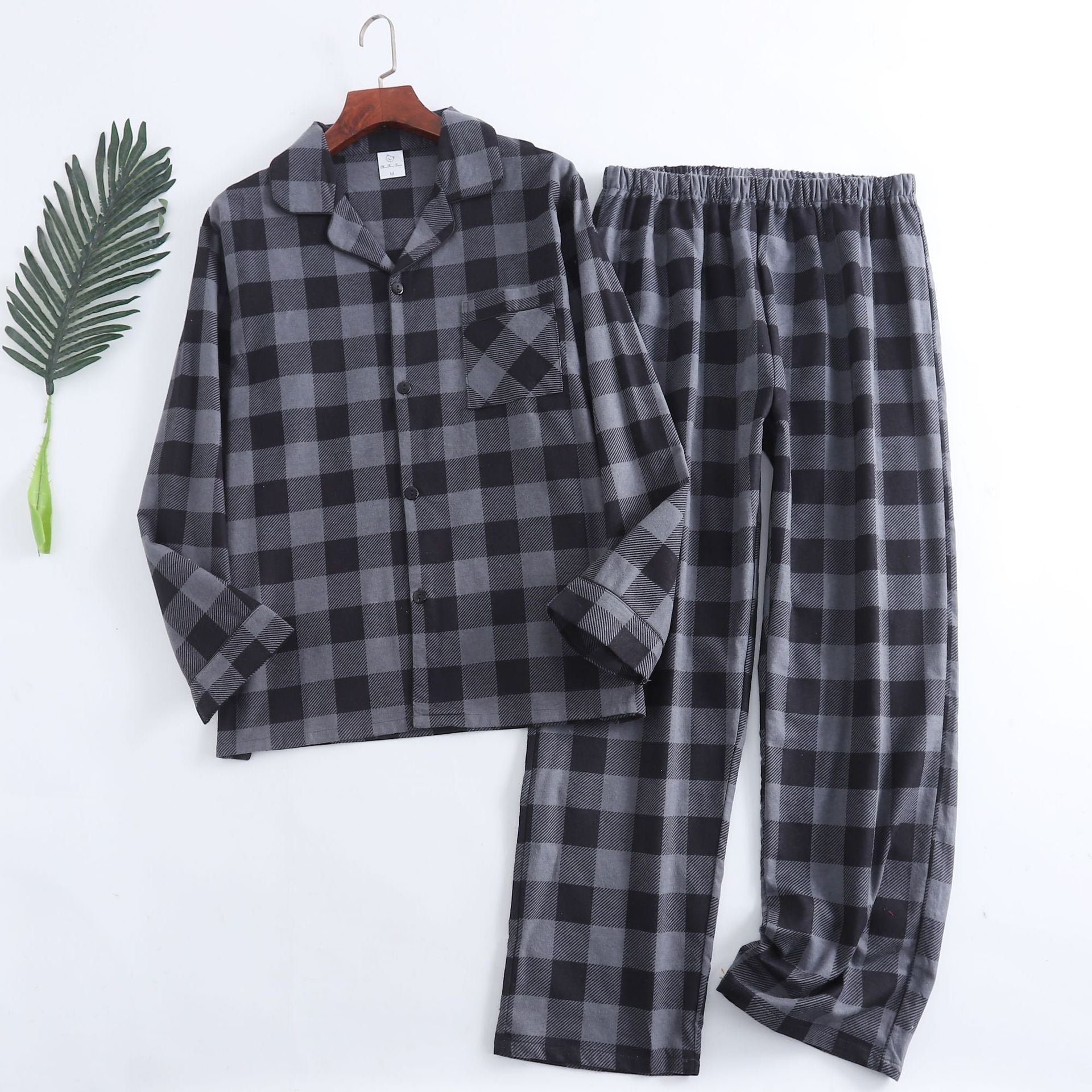 Men Plaid Flannel Pajama Set | Men Cotton Flannel Pajamas | Mens - Christmas.ca