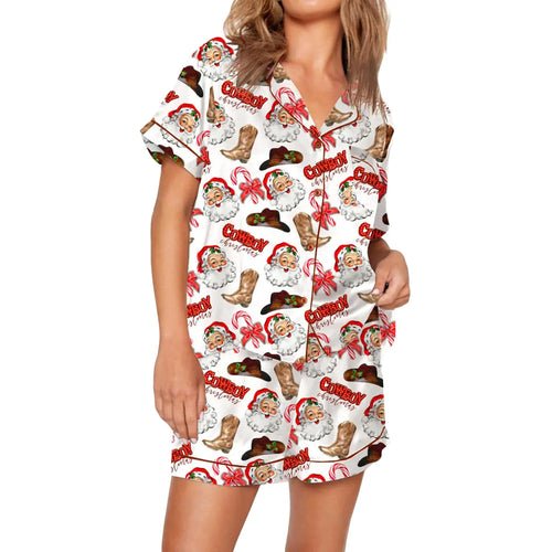 Nutcracker Pajamas Women Christmas Pajama Set Short Sleeve - Christmas.ca